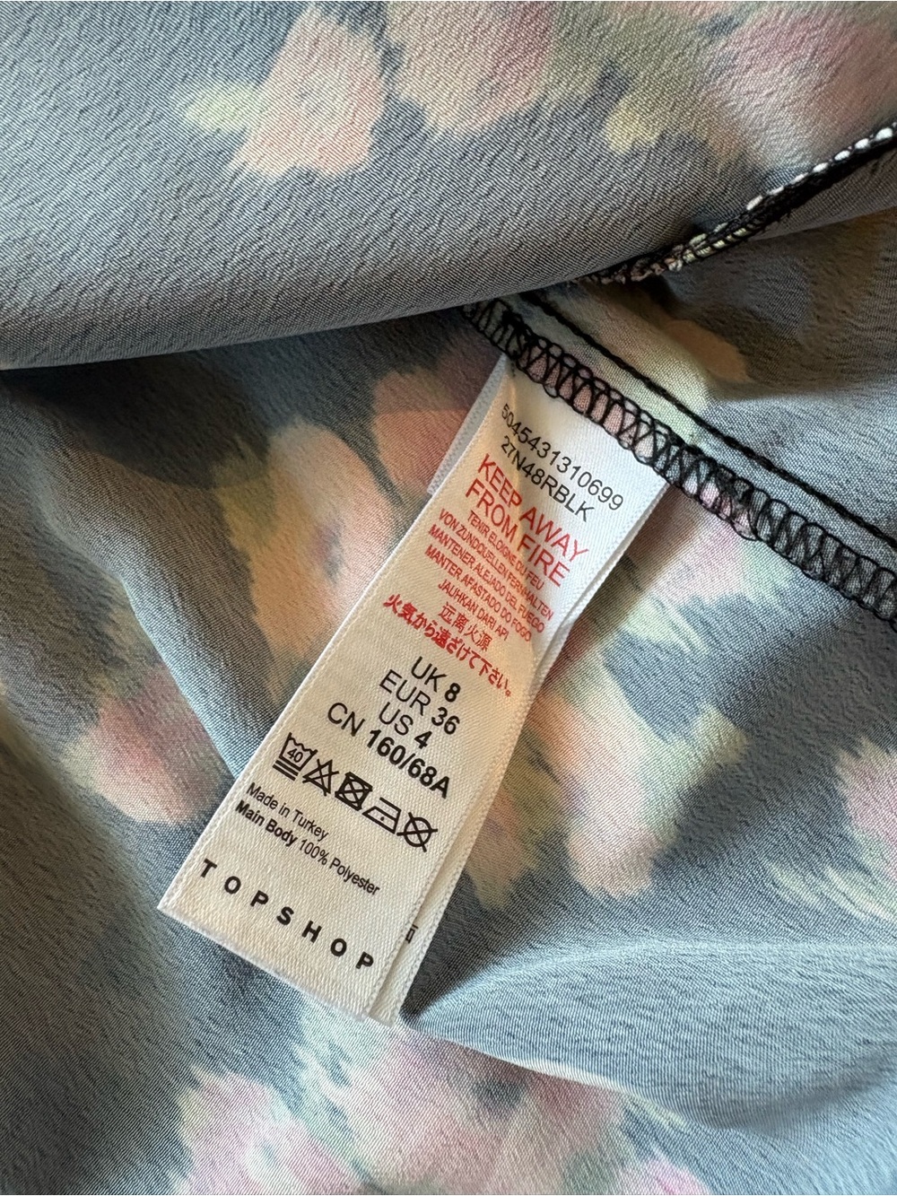 Topshop Floral Sateen Double-Slit Maxi Skirt - Size 4 - Picture 9 of 10